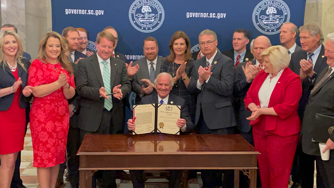 Gov. Henry McMaster Holds Bill Signing Ceremony For Permitless Carry Law