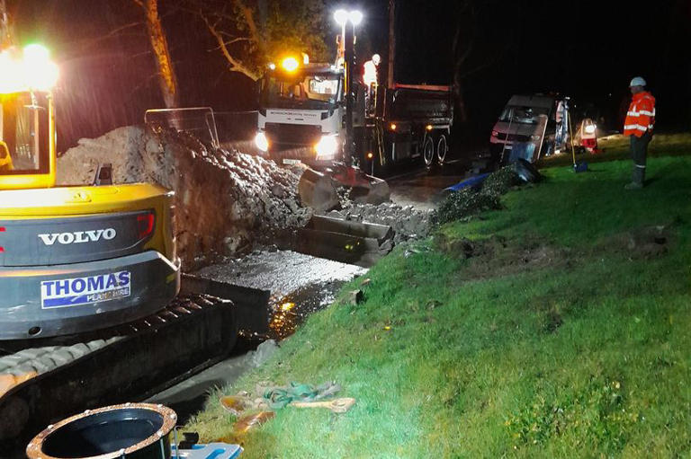 A470 closure update issued as pictures show scale of work needed to fix ...