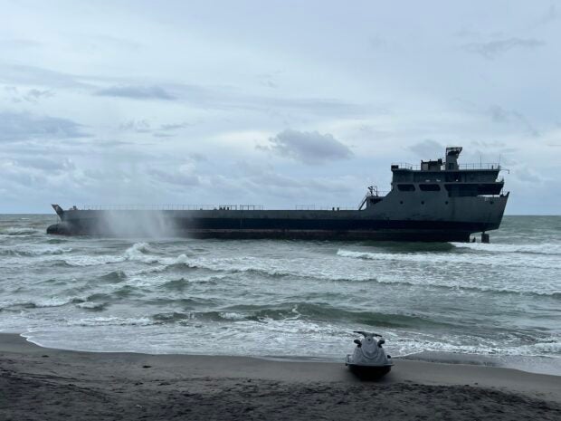 interloper joins ‘made in china’ mock enemy ship sinking drills