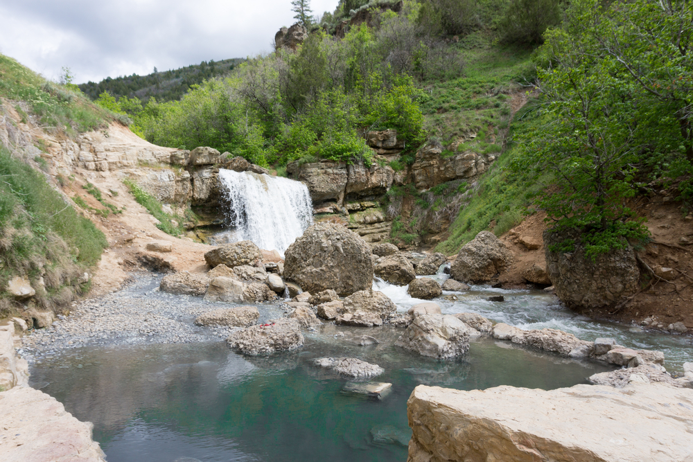 <p>The hike is about 2.5 miles on an easy-to-moderate trail that climbs 700 feet.</p>  <p>The entire area is free to access, and can get busy on weekends. Unclothed bathing is not permitted in Utah.</p>