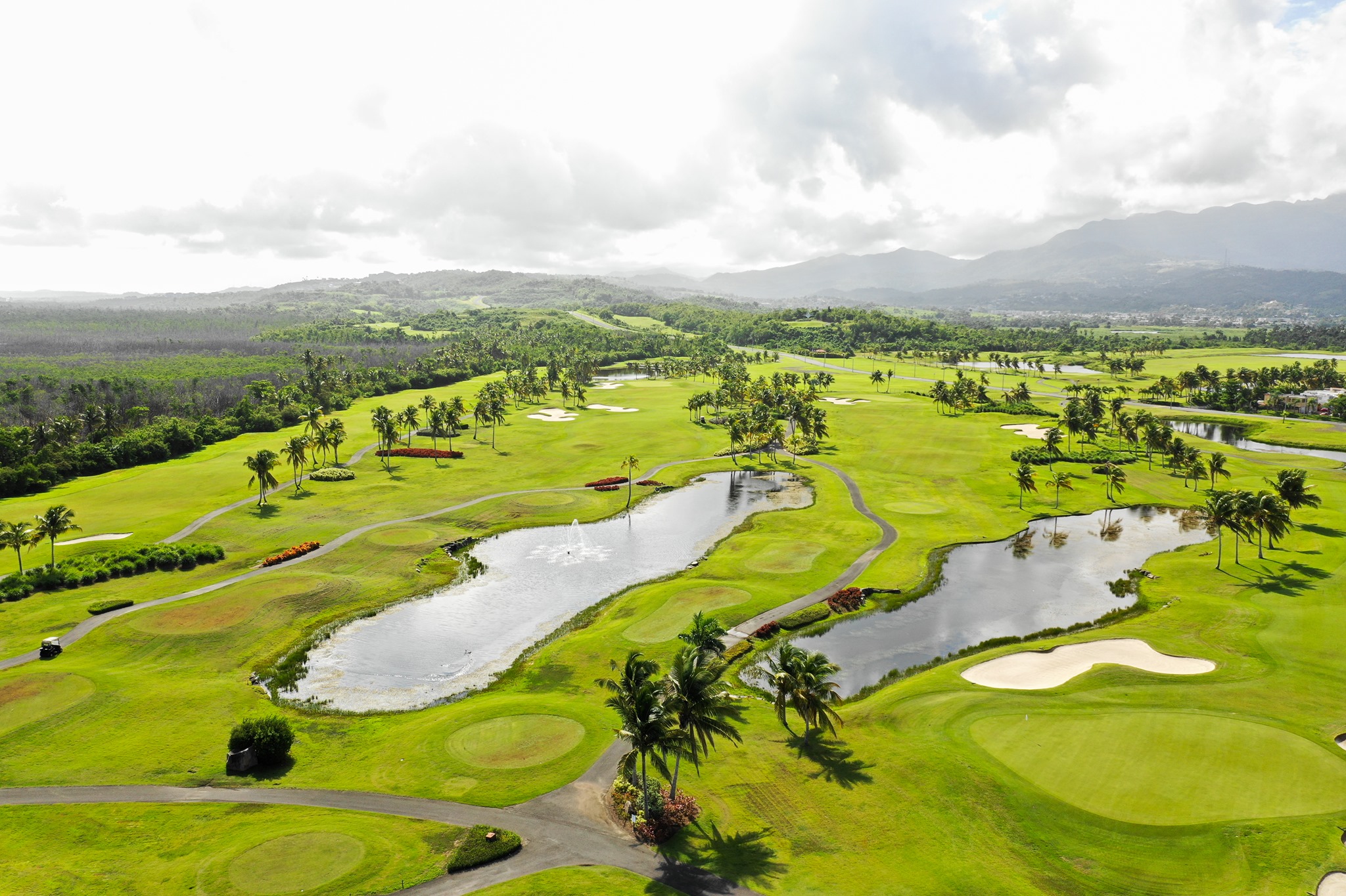 <p>The Grand Reserve, one of the Caribbean’s only two championship courses, offers a stunning 18-hole layout along the beachfront peninsula with the El Yunque rainforest backdrop.</p>