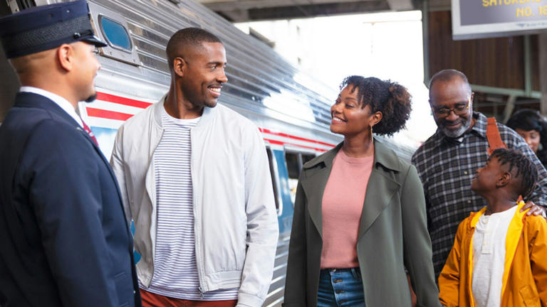Family traveling with Amtrak