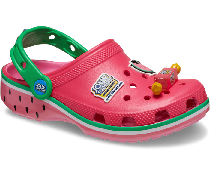 Crocs and Jolly Rancher Step Into Spring With Watermelon-Inspired Clogs