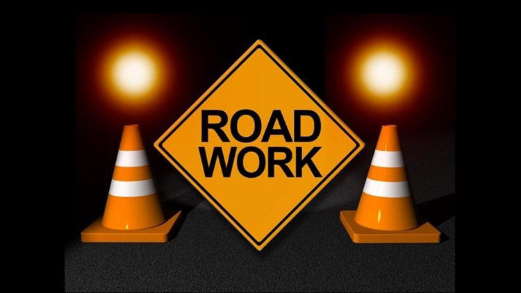 Lane Closures Will Begin Sunday Night Until Monday Morning For Concrete 