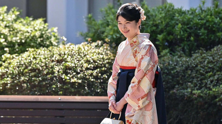 La princesa Aiko, este miércoles durante su graduación. (Reuters)