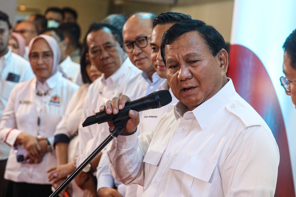 Pidato Perdana Prabowo Usai Menang Pilpres 2024, Gibran Tak Hadir