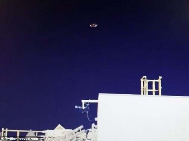 oil rigger spots ufos 'hovering for 10 minutes' above the deck before 'zooming off in an instant' on the mexican coast where locals believe is a submerged alien base
