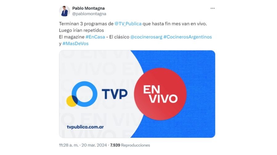 crisis en la tv pública: levantan cocineros argentinos y otros dos programas de la pantalla