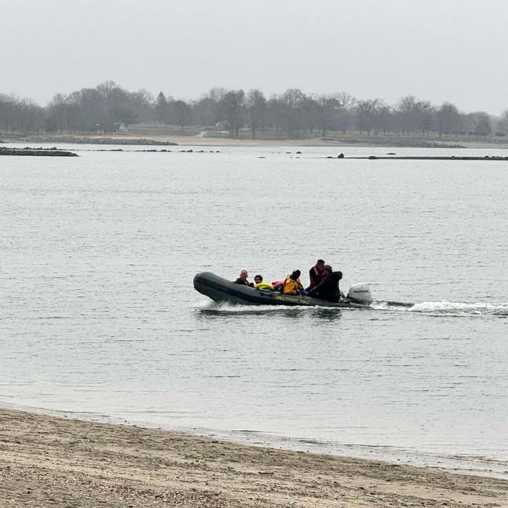 First responders on scene after boats capsize in Westport (SOURCE: Westport Fire Department)