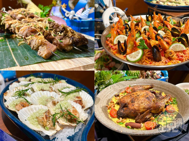 台北遠東香格里拉的自助餐廳「遠東CAFÉ」，推出超過30道地中海料理，滿足吃到飽控。