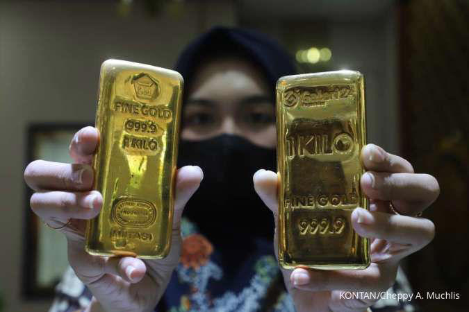 harga emas antam dan ubs di pegadaian hari ini, kamis (23/5/2024) turun tipis