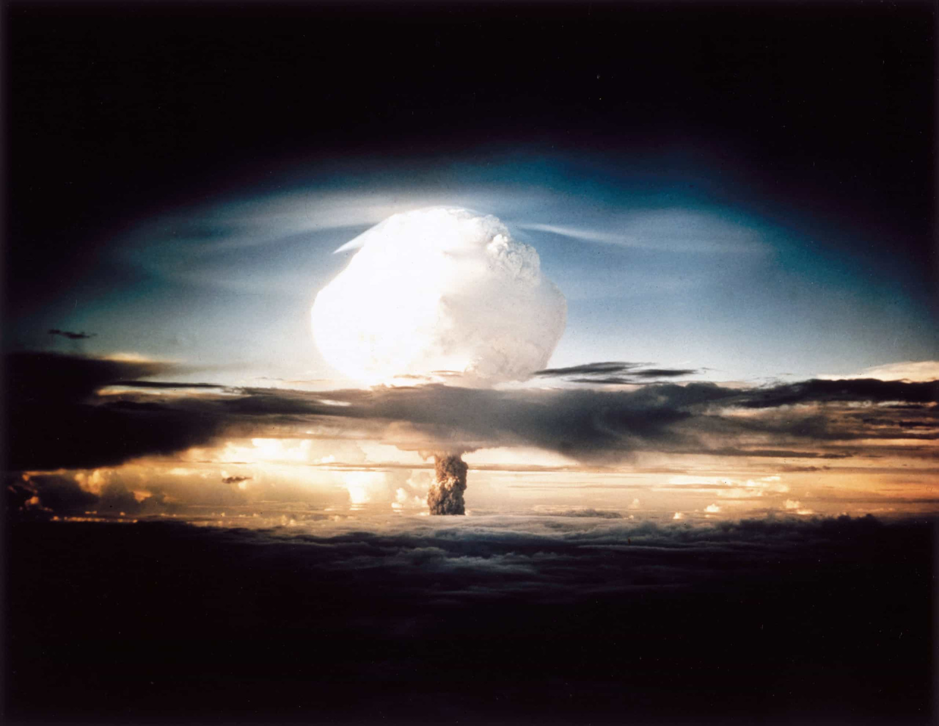<p>The United States tests its first thermonuclear device, in November 1952 at Eniwetok Atoll in the Pacific Proving Ground in the Marshall Islands, as part of Operation Ivy. The USSR responds with a similar test in August 1953. This remained the clock's closest approach to midnight (tied in 2018) until 2020.</p><p>You may also like:<a href="https://www.starsinsider.com/n/263077?utm_source=msn.com&utm_medium=display&utm_campaign=referral_description&utm_content=490923v3en-us"> Celebrities who lost all their money</a></p>