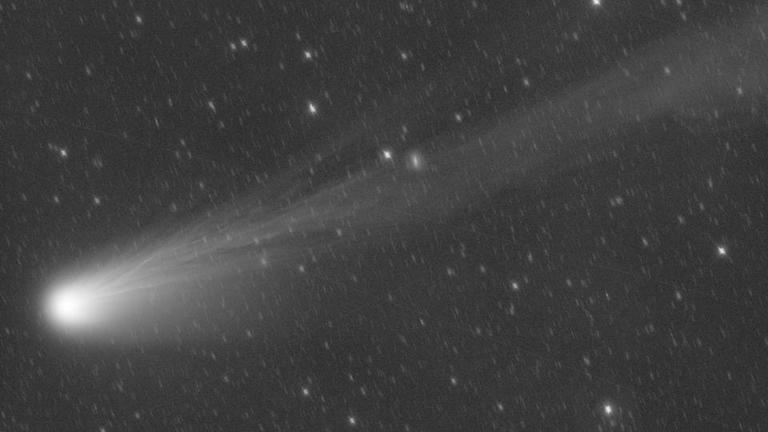 The Virtual Telescope Project captured a view of the comet over Manciano, in Italy's Tuscany region, under the darkest sky of the peninsula. - Gianluca Masi/Virtual Telescope Project