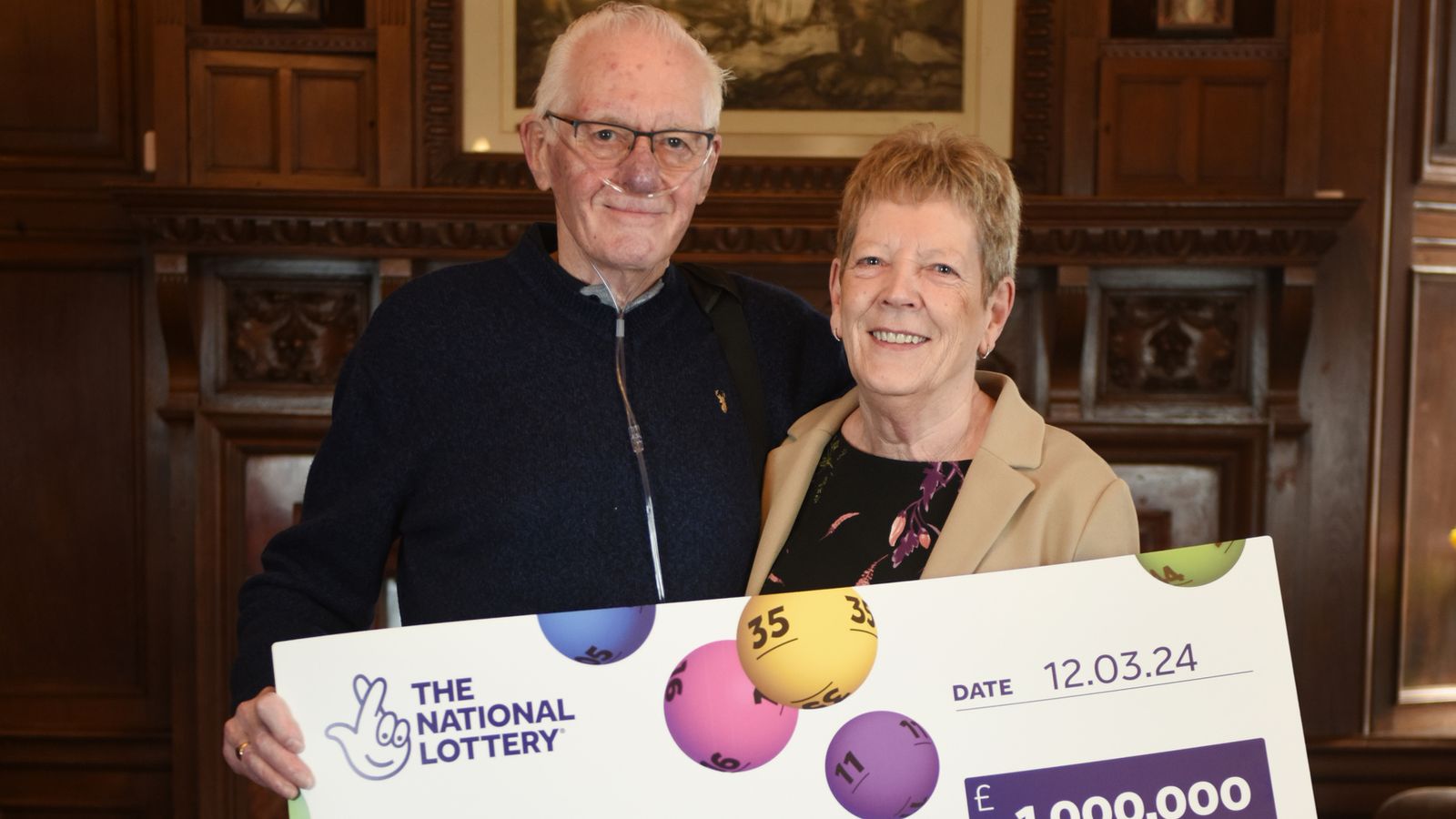 'i thought it was a scam': woman who won £1m on lottery to buy new home with terminally ill husband