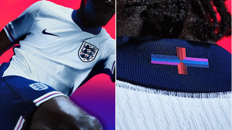 Football fans fuming over change to new England kit