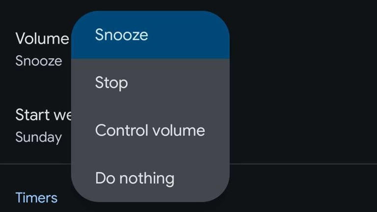 volume buttons setting