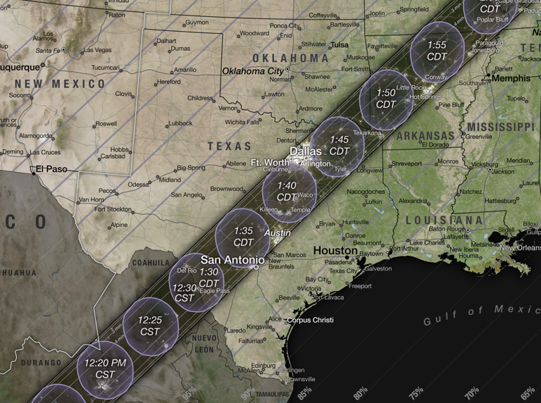 New data shifts 2024 solar eclipse's path of totality. How much of