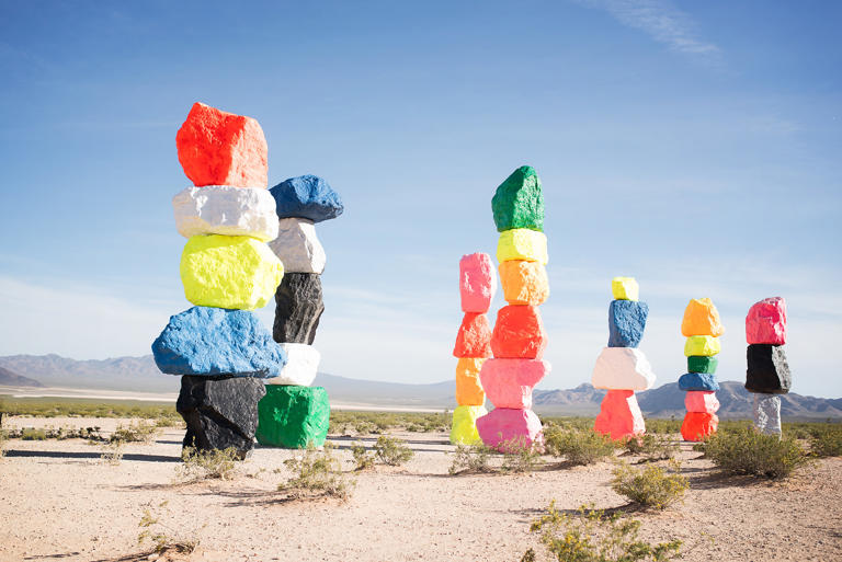 How To Visit Seven Magic Mountains Near Las Vegas