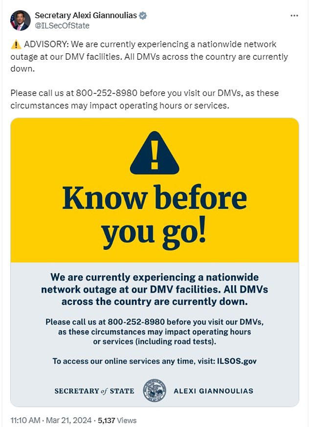 Dmv Experienced Nationwide Outage For Nearly 3 Hours Leaving Americans Unable To Obtain Driver