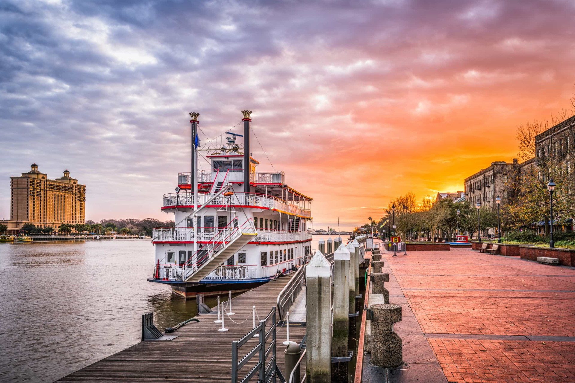 <p>Taking a riverboat cruise along the Savannah is a glorious way to see the sights of the historic center. Boats set sail from River Street throughout the day and night, including options for sunset dinners and drinks.</p><p><a href="https://www.msn.com/en-us/community/channel/vid-7xx8mnucu55yw63we9va2gwr7uihbxwc68fxqp25x6tg4ftibpra?cvid=94631541bc0f4f89bfd59158d696ad7e">Follow us and access great exclusive content every day</a></p>