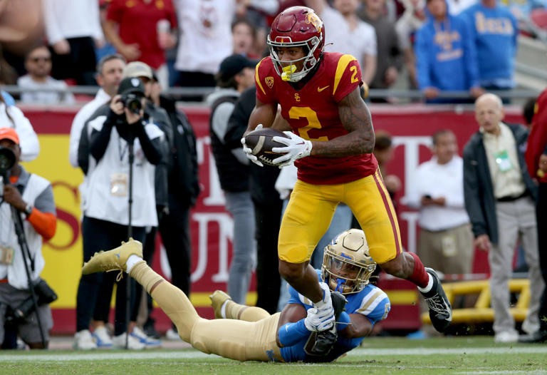 2024 NFL draft Chargers hosted USC WR Brenden Rice on top30 visit
