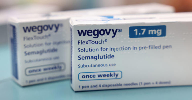 Boxes of Wegovy made by Novo Nordisk are seen at a pharmacy in London, Britain March 8, 2024. 