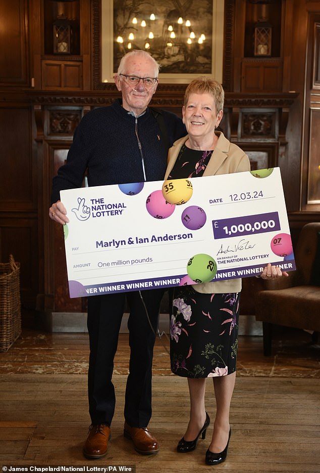 wife of terminally-ill man who scooped £1million on the euromillions says her husband, 77, will 'live the rest of his life in comfort' as she vows to buy a new home with her lotto windfall