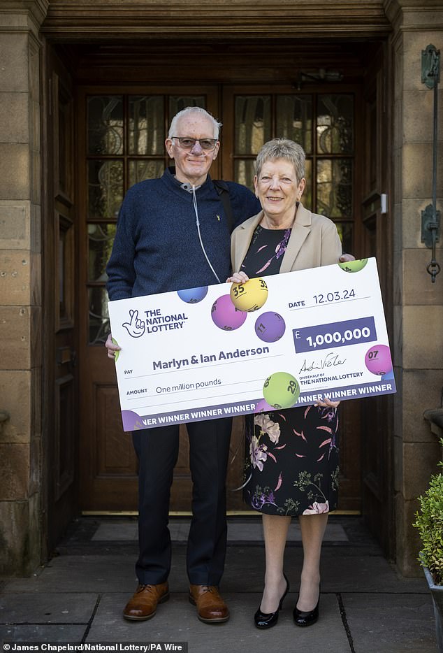 wife of terminally-ill man who scooped £1million on the euromillions says her husband, 77, will 'live the rest of his life in comfort' as she vows to buy a new home with her lotto windfall