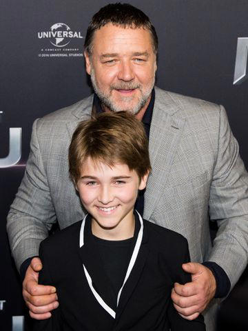 WireImage Russell Crowe and Tennyson Spencer Crowe