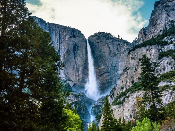<p><span>Witness the majestic waterfalls of Yosemite in their full springtime glory, fueled by melting snow. The Mist Trail to Vernal and Nevada Falls provides a spectacular hike, offering close-up views of the falls and the surrounding granite giants. </span><em>Image credit: Canva</em></p>
