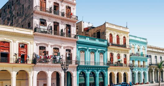 Havana, Cuba's capital city, is known for its vintage cars and historic architecture.