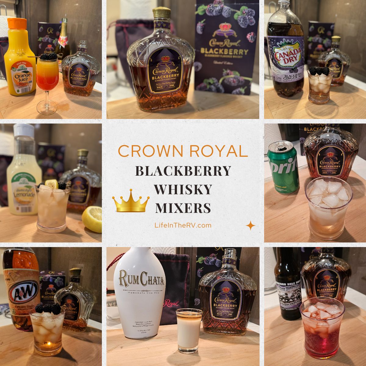 8 Crown Royal Blackberry Whisky Cocktails