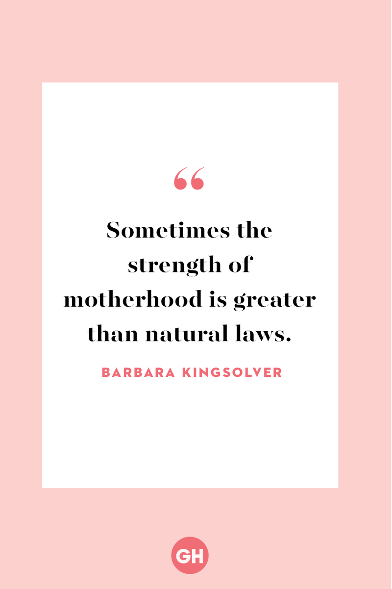 <p>Sometimes the strength of motherhood is greater than natural laws.</p>