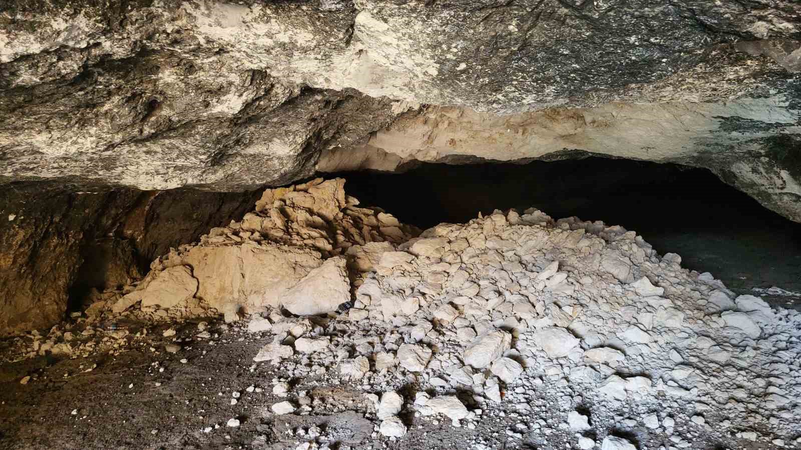 6 şubat depremi mağaranın çökmesine neden oldu