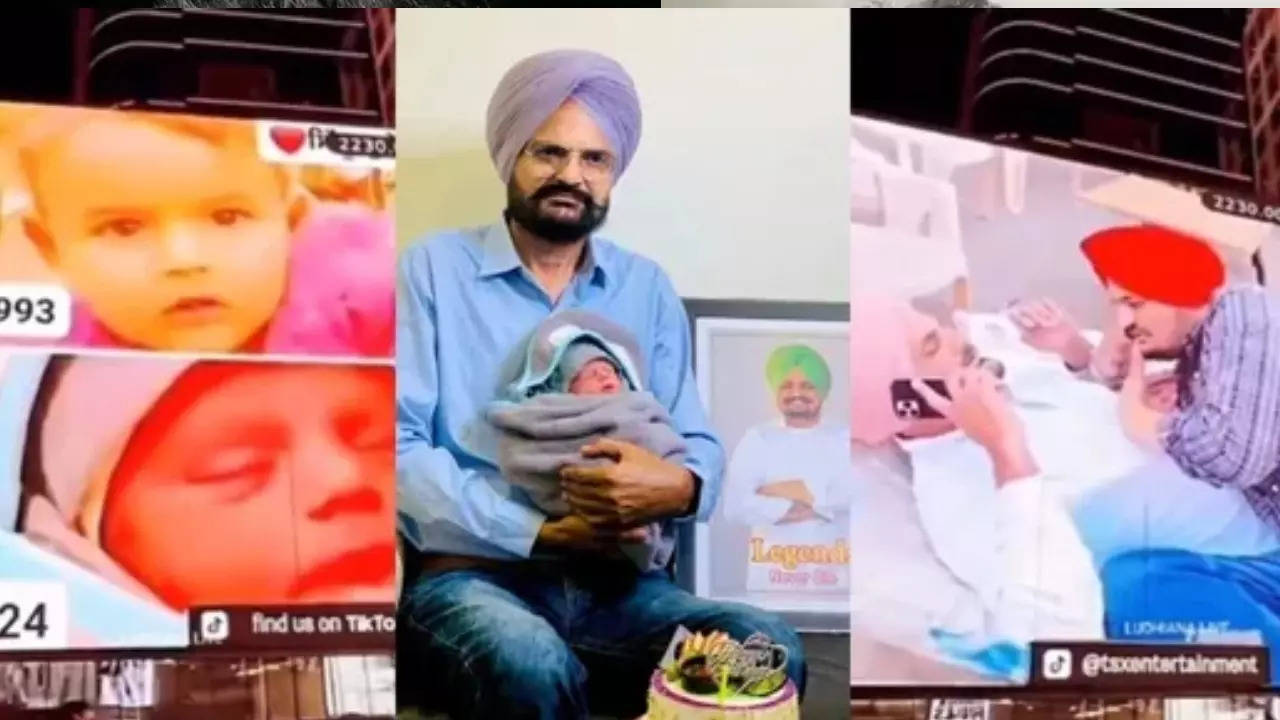 Sidhu Moosewala’s Baby Brother Shubhdeep And Father Balkaur Singh ...