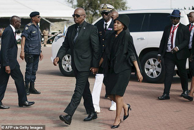President of Botswana Mokgweetsi Masisi and his wife Neo Masisi
