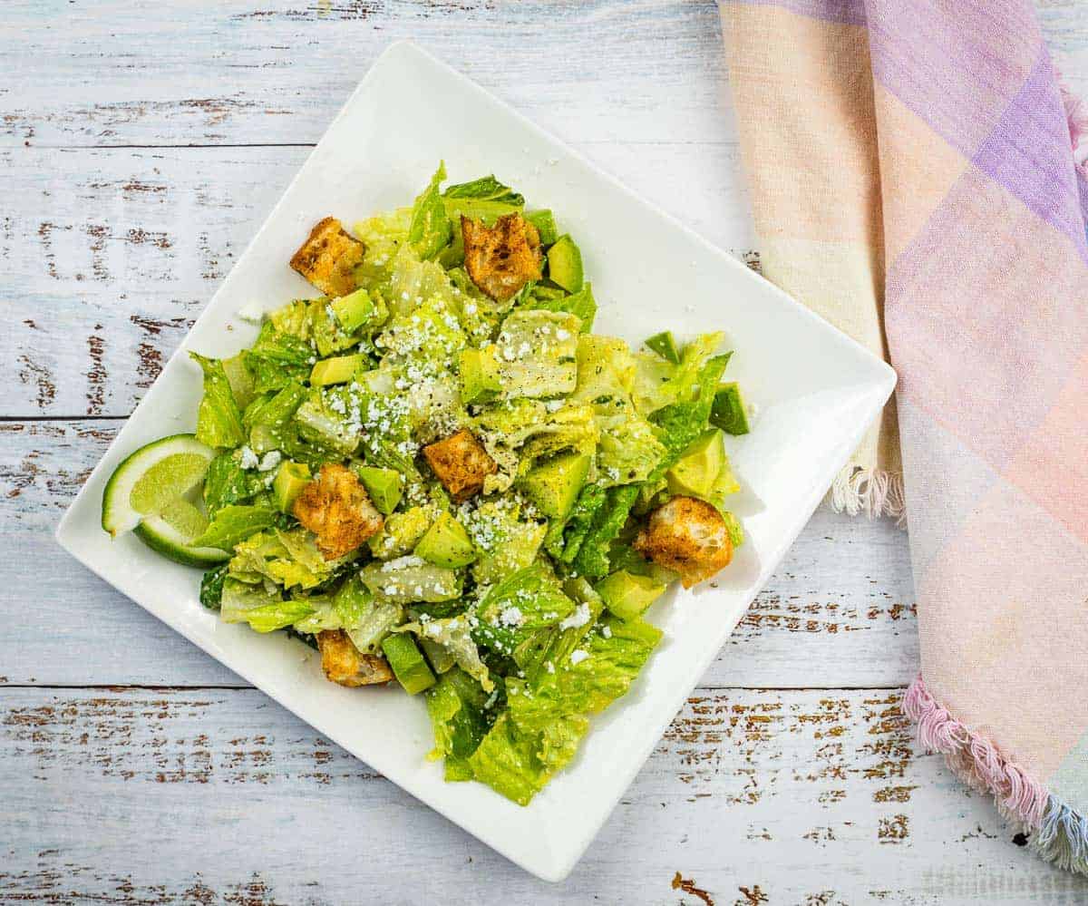 <p>Dig into a Tex-Mex Caesar Salad and discover a whole new layer of flavor. It’s not just another salad; it’s a meal that packs a punch with every forkful. This dish brings a fun twist to your typical Caesar, making it a hit at any table.<br><strong>Get the Recipe: </strong><a href="https://cookwhatyoulove.com/tex-mex-caesar-salad-with-chipotle-croutons/?utm_source=msn&utm_medium=page&utm_campaign=17%20low-carb%20dinners%20that%20don't%20skimp%20on%20flavor">Tex-Mex Caesar Salad</a></p>