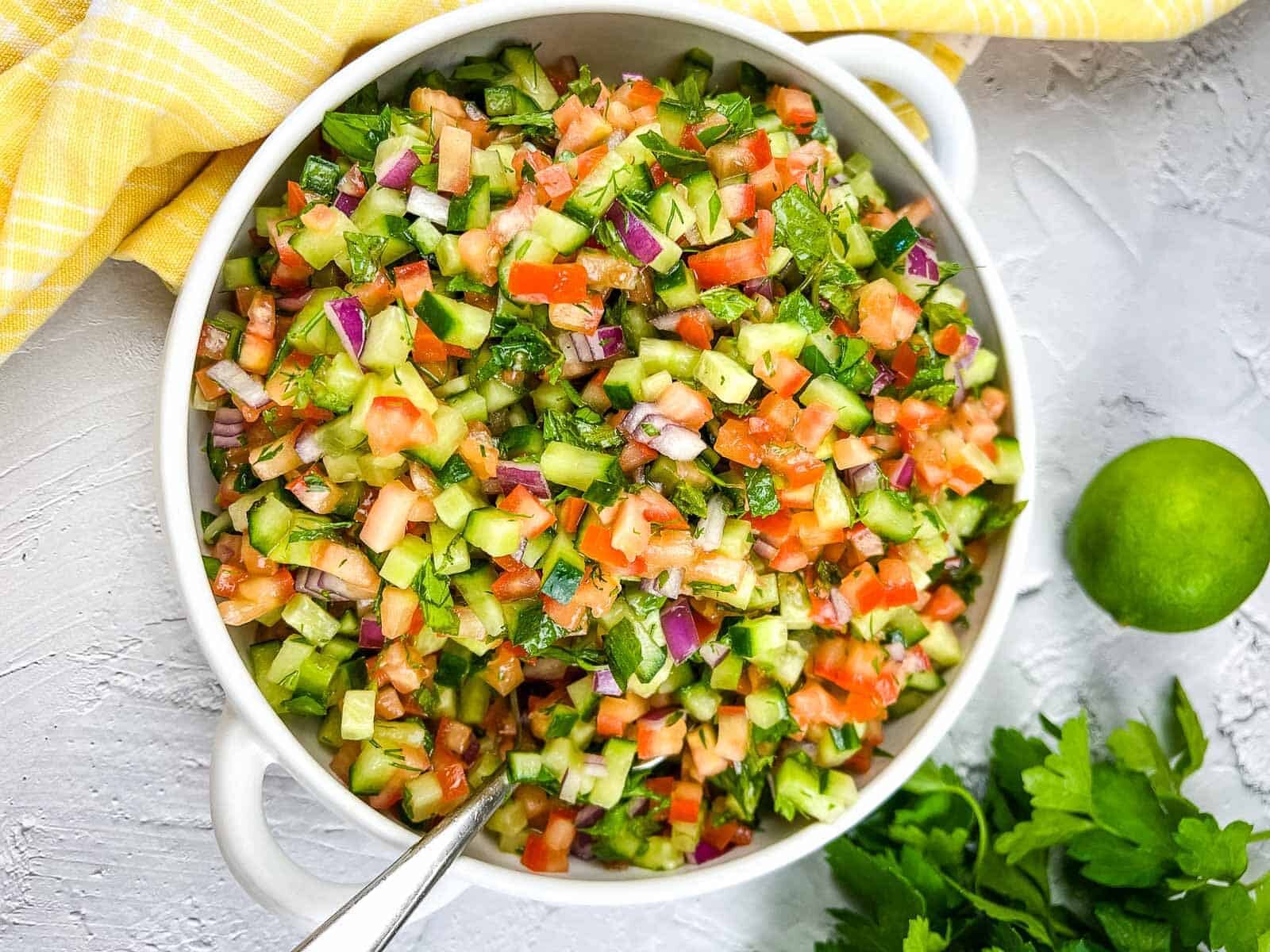 <p>Ideal for a quick side dish or a light lunch, this salad is versatile. Shirazi Salad is your go-to when you want something light and refreshing. It’s a simple mix of ingredients that come together to offer a punch of flavor. Plus, it’s so quick to whip up!<br><strong>Get the Recipe: </strong><a href="https://cookwhatyoulove.com/shirazi-salad-recipe/?utm_source=msn&utm_medium=page&utm_campaign=17%20low-carb%20dinners%20that%20don't%20skimp%20on%20flavor">Shirazi Salad</a></p>
