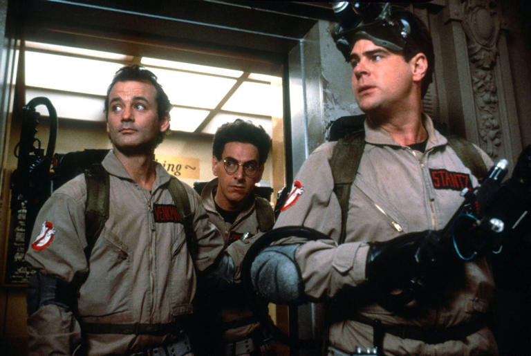"Ghostbusters" stars, from left, Bill Murray, Harold Ramis and Dan Aykroyd.