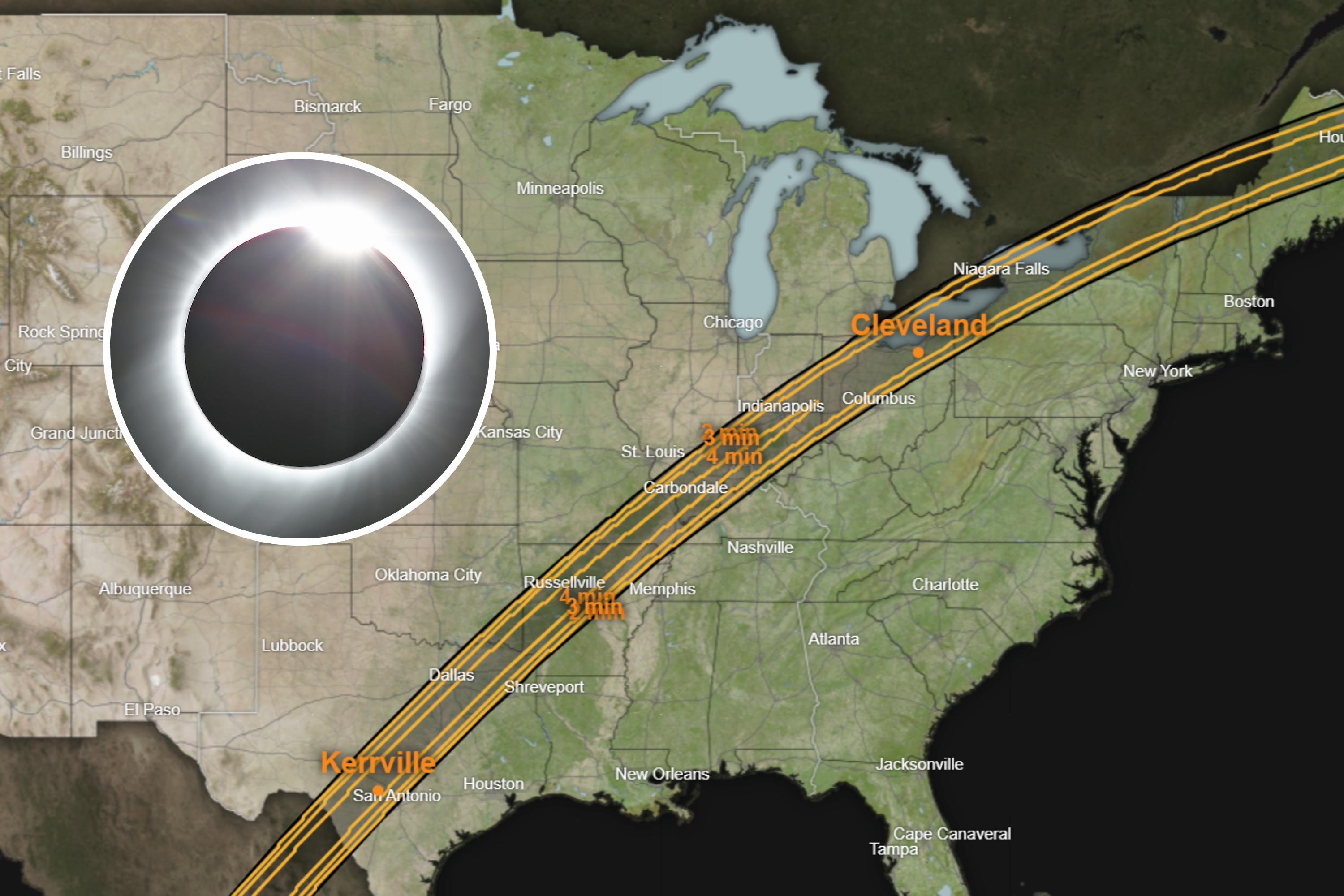how long will solar eclipse 2024 last? timeline of eclipse path explained