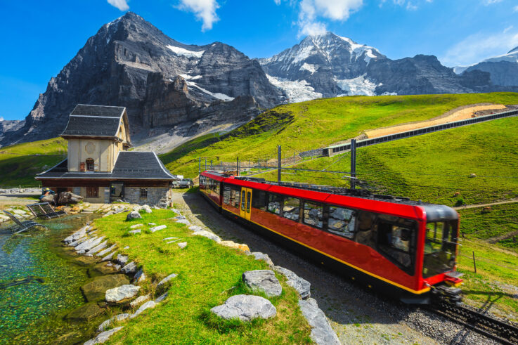 <p>Take a <a href="https://68105.partner.viator.com/tours/Zurich/Swiss-Alps-Day-Trip-from-Zurich-Jungfraujoch-and-Bernese-Oberland/d577-3885JUNG_ZRH">day trip to Jungfraujoch</a> to ride a scenic train. Standing tall at 3,466 meters in the majestic Bernese Alps of Switzerland, Jungfraujoch is a coveted summit for adventure seekers. Ascending this peak via train offers breathtaking views of the Jungfrau region near Interlaken and a unique journey on the Jungfraubahn, Europe’s highest-altitude railway. For a taste of Swiss village life, consider a trip to Grindelwald and Interlaken, where the verdant scenery and quaint villages are mesmerizing. </p>