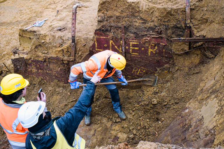 The LNER carriage was uncovered by archaeologists in Belgium