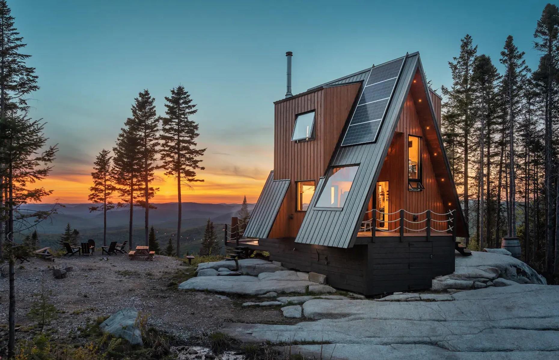 <p>The ultimate holiday home, La Cabin was cleverly positioned to ensure the interior captures dreamy sunset and sunrise views, while every inch of space inside has been maximized. It was also designed to ensure guests are warm and cozy, even in extremely cold weather.</p>  <p>This is owed to a solar panel array, two auxiliary heaters, and a high-performance wood stove.</p>