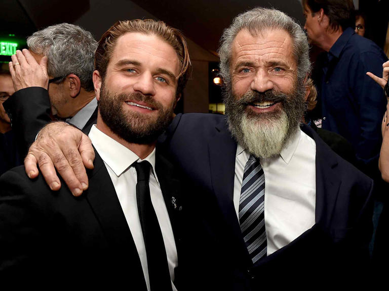 Kevin Winter/Getty Mel Gibson (R) and his son actor Milo Gibson pose at the after party for a screening of Summit Entertainment's "Hacksaw Ridge"