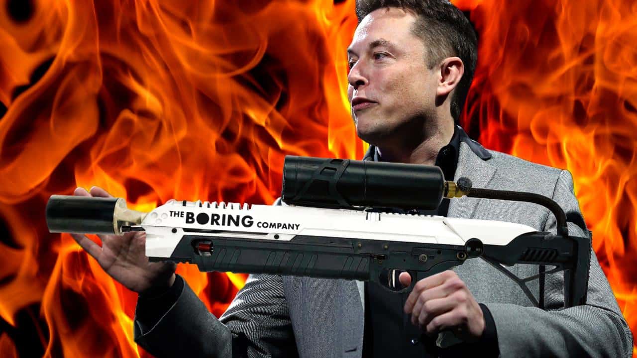 <p>As part of their marketing, The Boring Company is selling hats, fire extinguishers, and flamethrowers. Their flamethrowers got some criticism, but it’s okay because Musk had the website updated to accommodate his critics. The flamethrower merchandise has been renamed to: “The Boring Company (not a) Flamethrower". They have already sold 20,000 (not) flamethrowers, 50,000 hats, and sold out of overpriced fire extinguishers.</p>