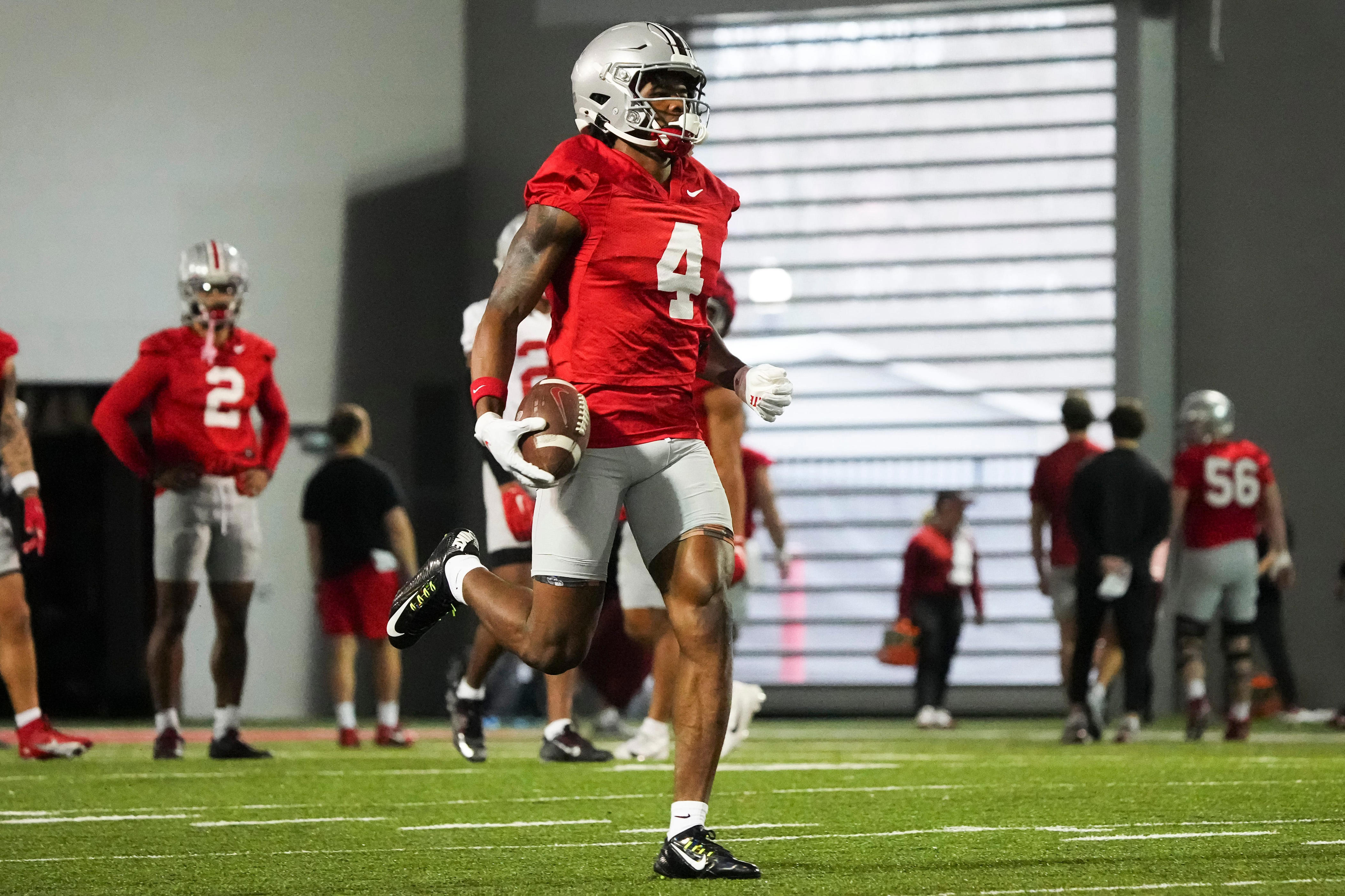 Ohio State Wide Receiver Jeremiah Smith Sheds Black Stripe