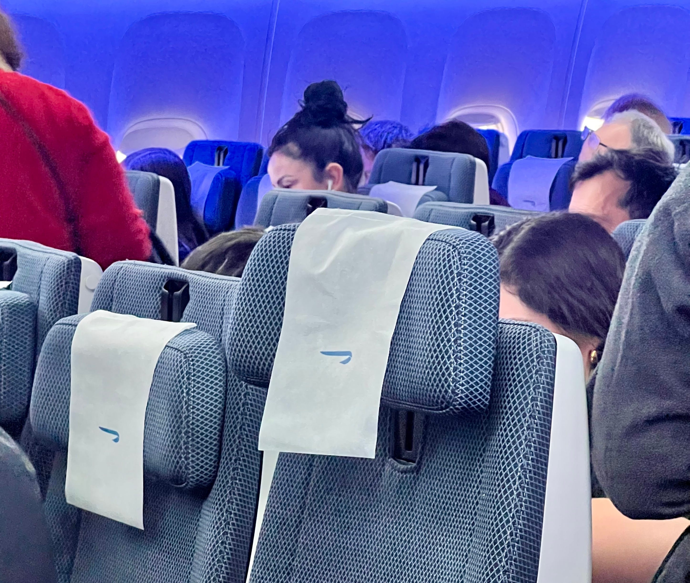 <p>The headrest adjusted up and down, and the wings folded in nicely. If this was a red-eye flight and I planned to sleep, the headrest would have been essential in helping me rest.</p><p>Anytime I fly on an airline without a headrest — or <a href="https://www.businessinsider.com/air-india-economy-cabin-i-flew-miserable-bad-seats-review-2024-2">I get a broken one</a> — I find it really difficult to fall asleep.</p>