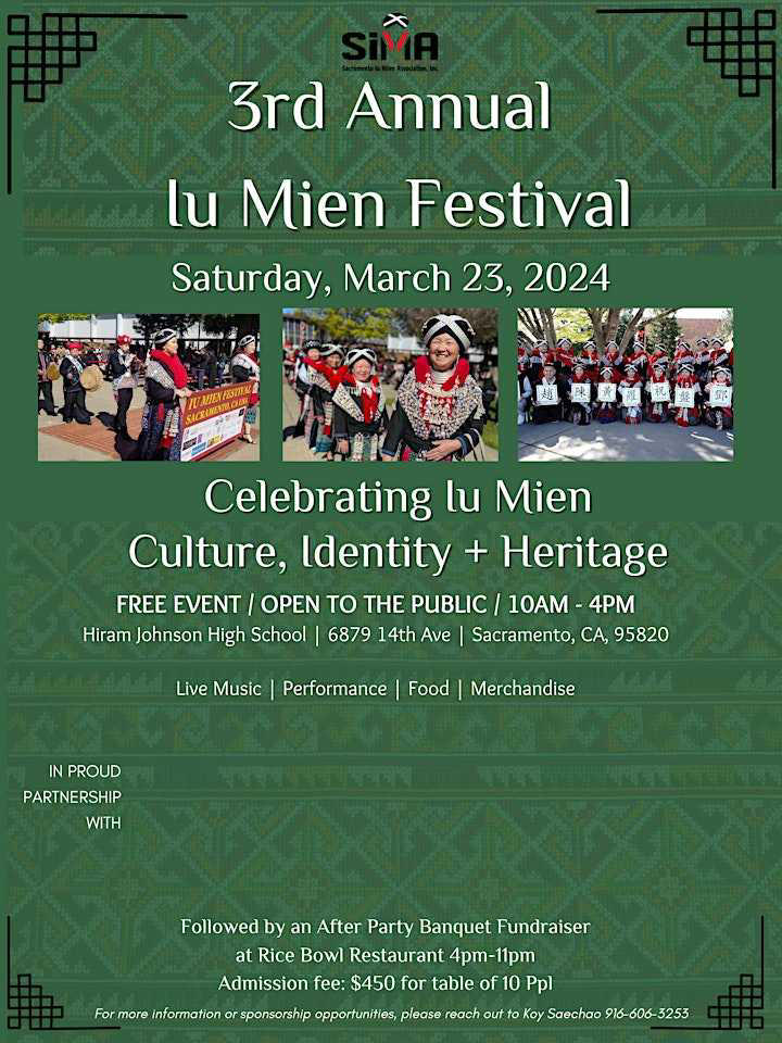 3rd Annual Iu Mien Festival in Sacramento this Saturday