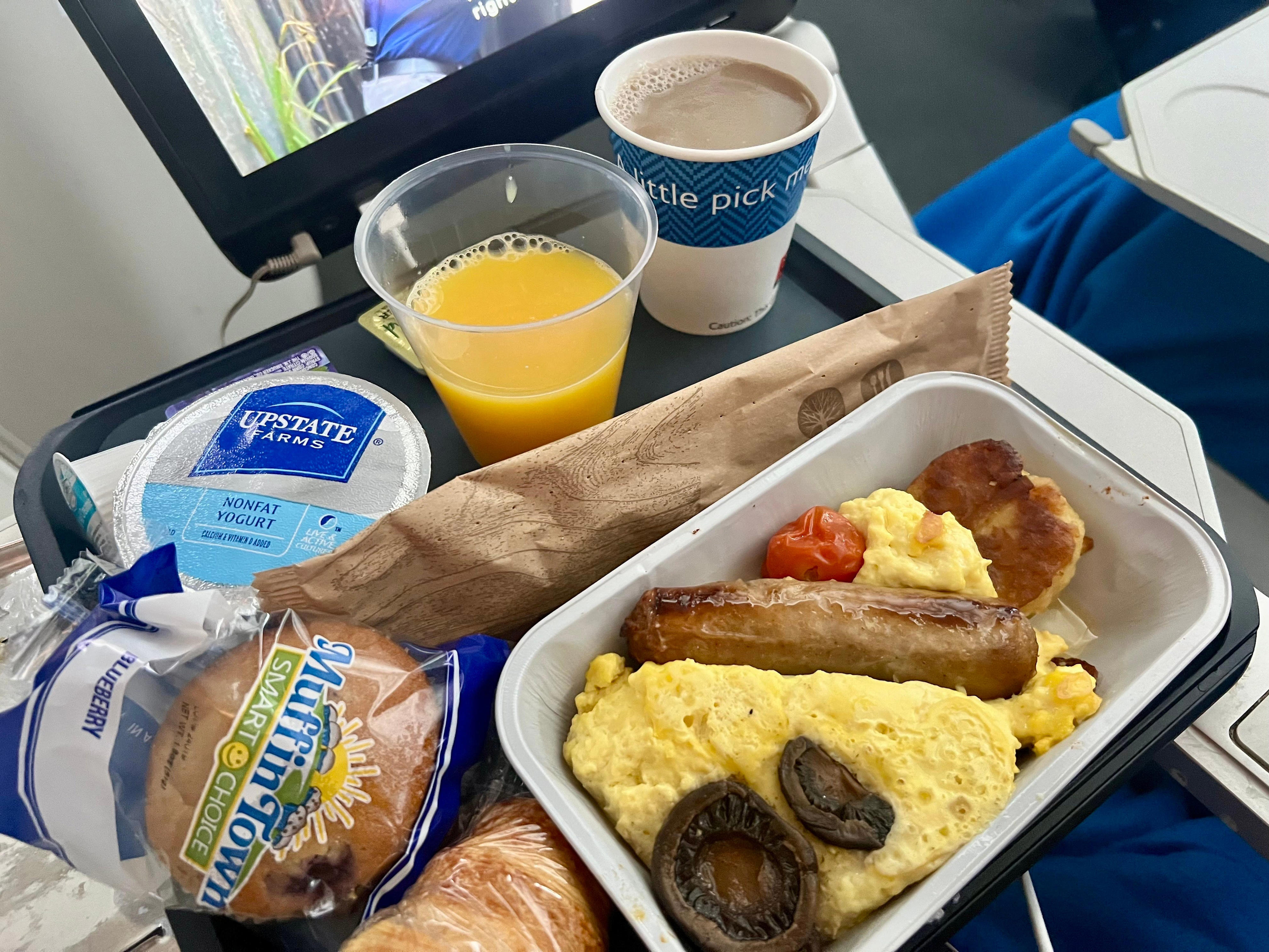 <p>This was the first daytime flight I'd taken to Europe, and I figured breakfast would be served given the morning departure. </p>