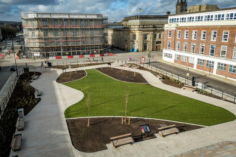 Bolton town centre's first ever park in more than 100 years opens to ...